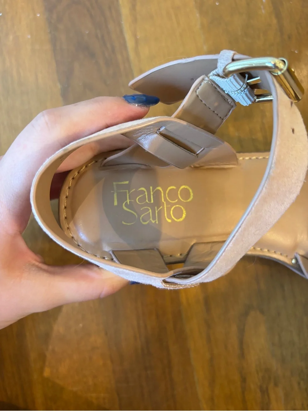 Franco Sarto Wedge Platform Sandals in Tan